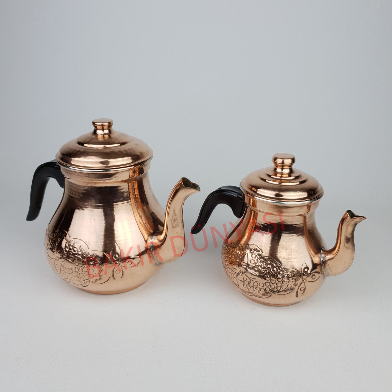 Round Case Copper Coffee Teapot