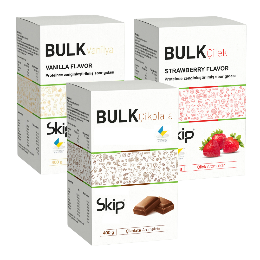 Skip BULK 3 Vanilla plus Chocolate plus Strawberry flavored 