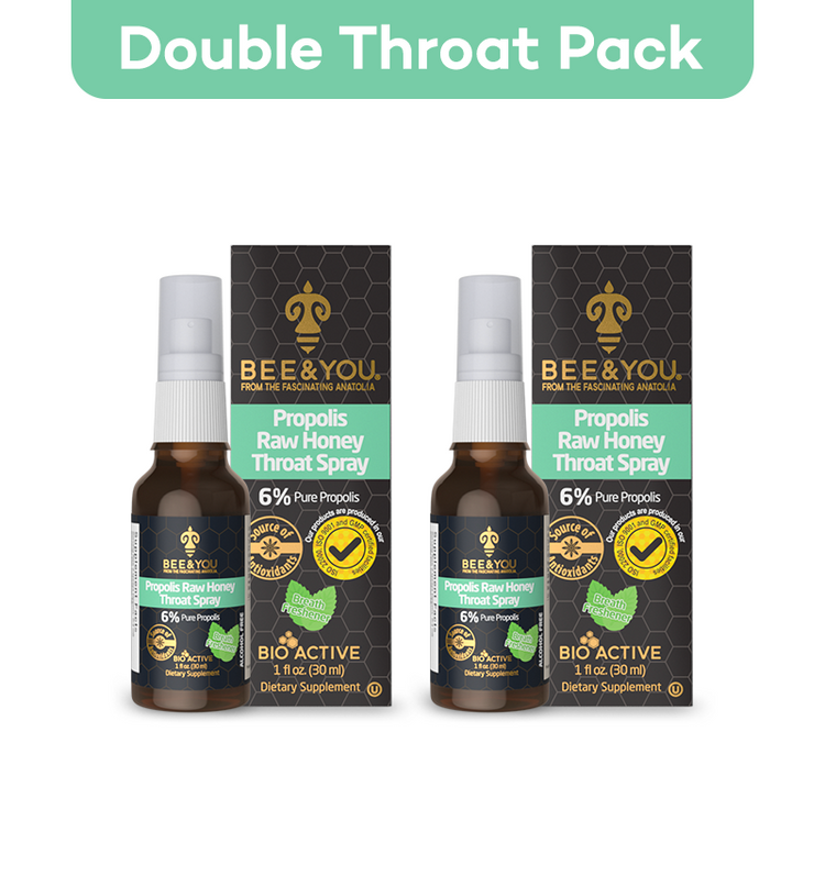 bee and you throat spray double pack