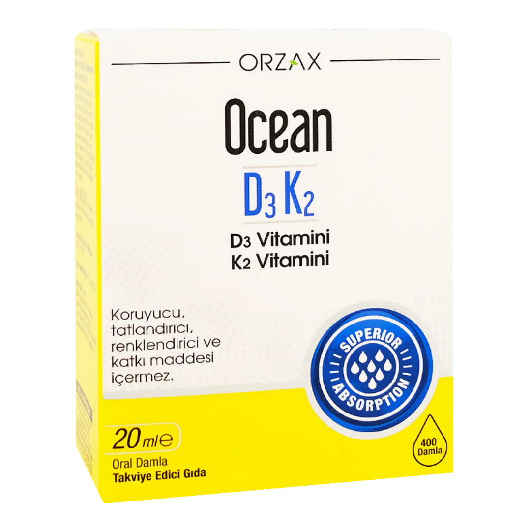 Orzax vitamins D3 K2 Drops 20 ml