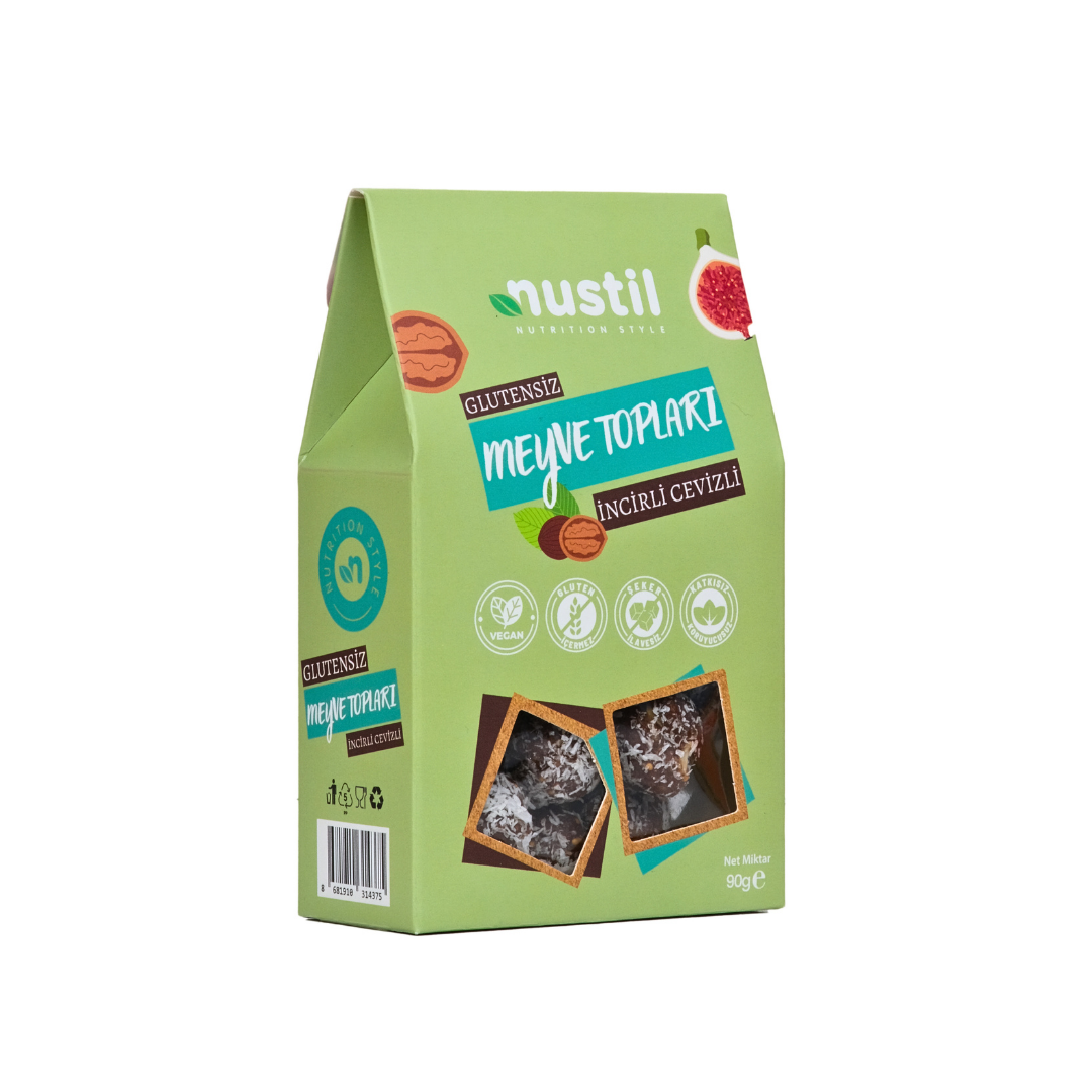Nustil Nutrition Style Fruit Balls with Syconia and Walnuts 90g 1
