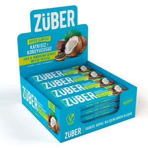 Züber Chia And Coconut Fruit Bar 40G 12 Pieces