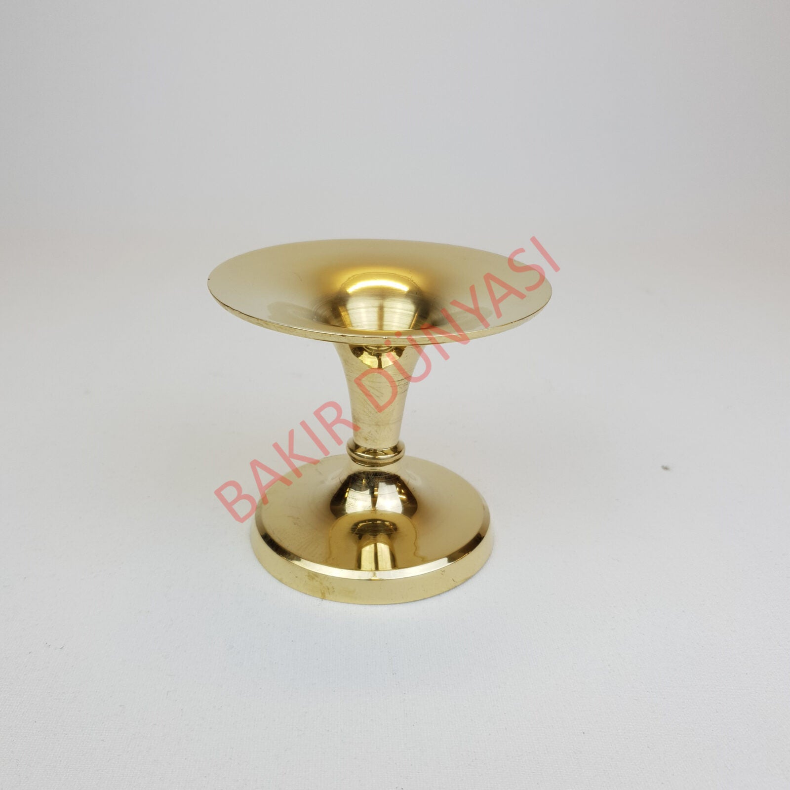 Wormhole Brass Candle Holder