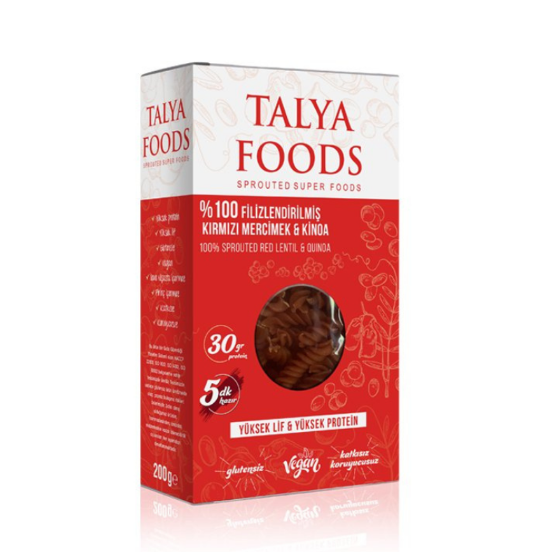 Talya Foods Sprouted Red Lentil and Quinoa Pasta 200g