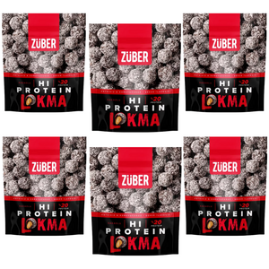 Züber Coconut Coated Hi Protein Bites with Peanut Butter 