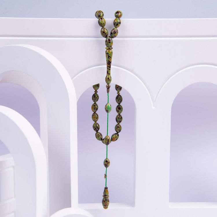 Ve Tesbih Abdullah Darabacı Workmanship Amber Prayer Beads 2