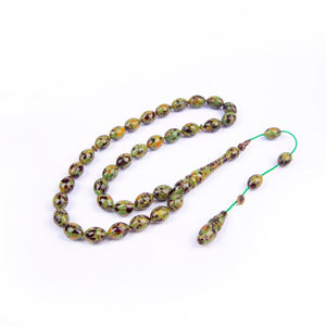 Ve Tesbih Abdullah Darabacı Workmanship Amber Prayer Beads 4