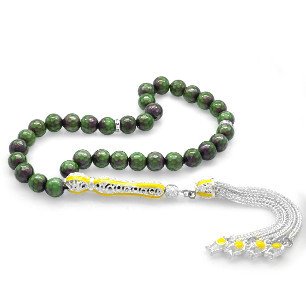  His Stone Prayer Beads with Alpaca Tassels