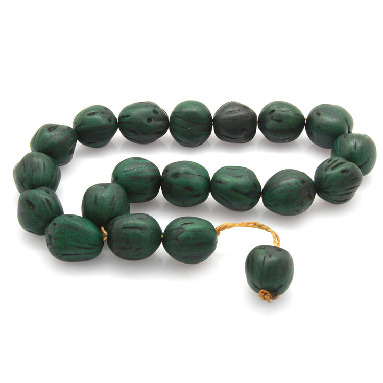 Systematic Green Color Scented Oath Tree Efe Prayer Beads