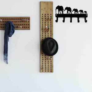 Elephant Metal Key Hanger