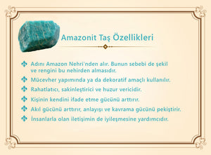 Turquoise Amazonite Stone Rosary with Tarnish-Free Tassels-2