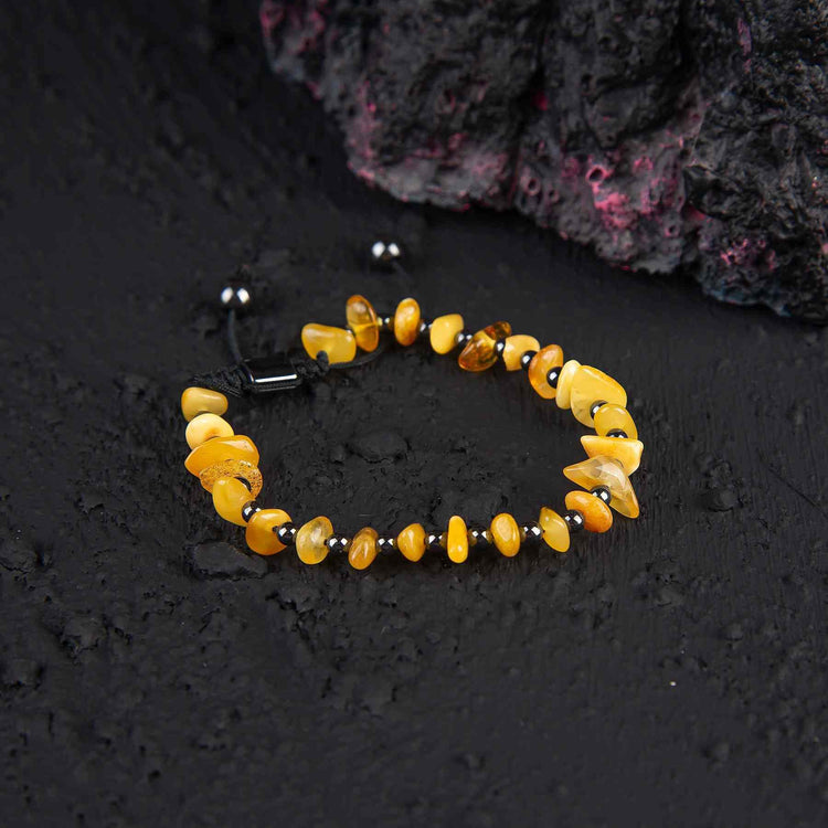 Ve Tesbih Amber Adjustable Necklace Bracelet Set 2