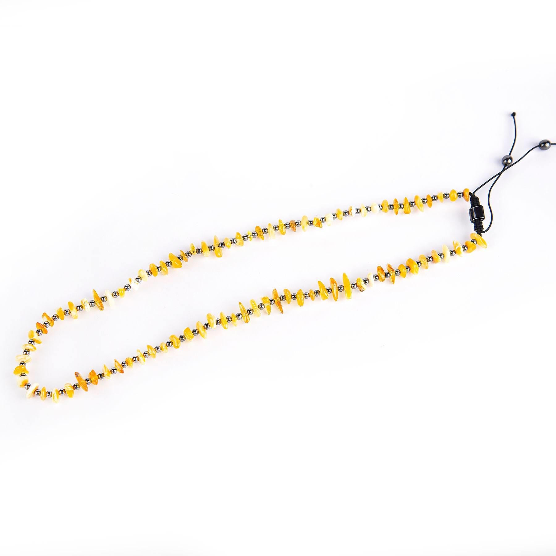 Ve Tesbih Amber Adjustable Necklace Bracelet Set 4