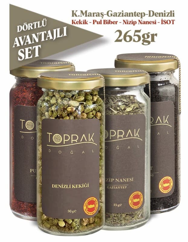 toprak spice set of 4 265g