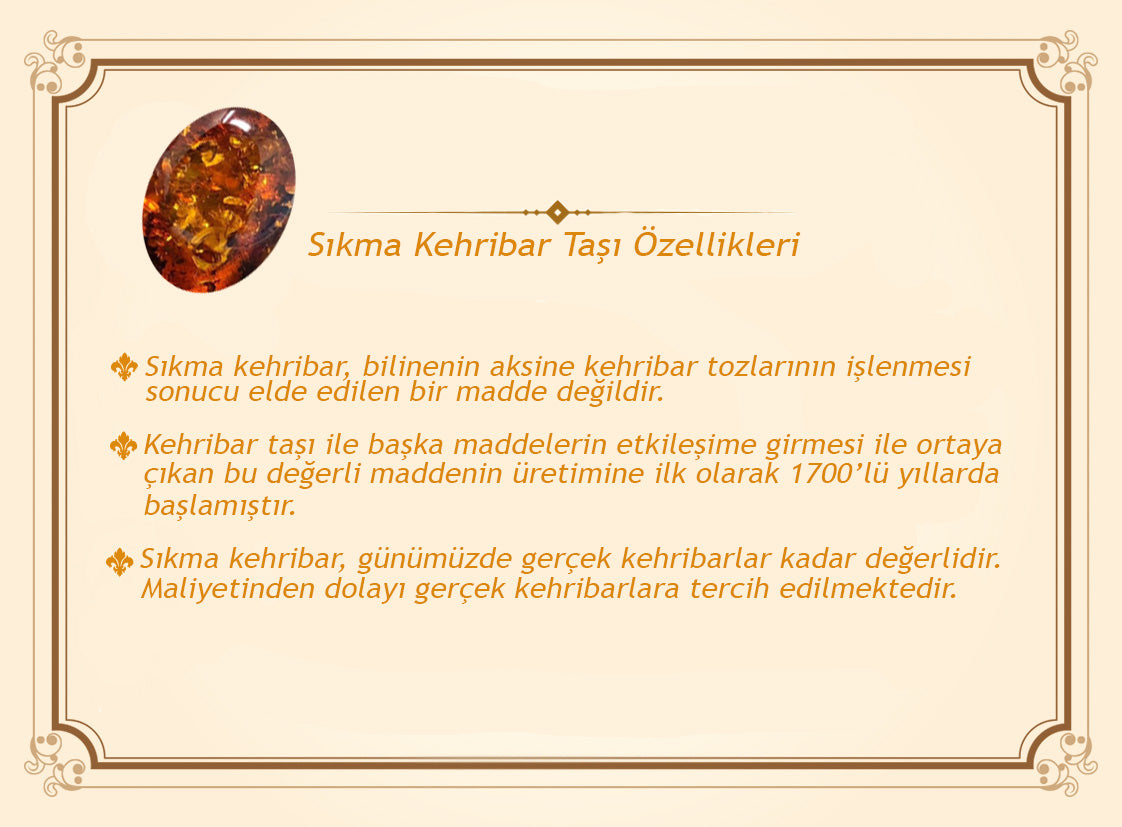 Copper Kazaz Tassel Ended Capsule Cut Dark Blue Squeezed Amber Prayer Beads