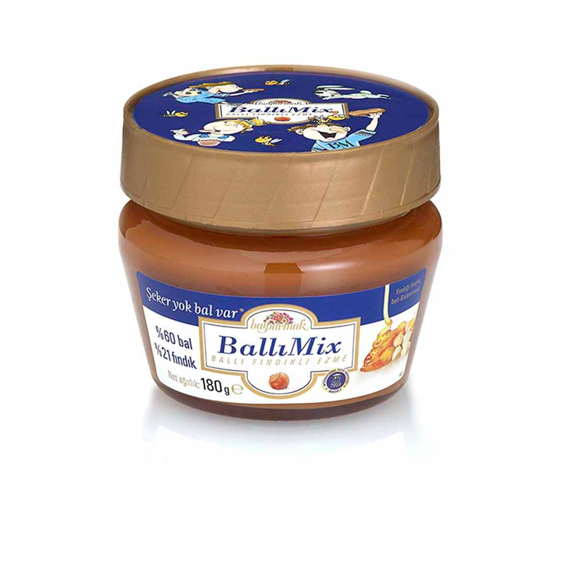 ballıMix hazelnut paste with honey 180g 1