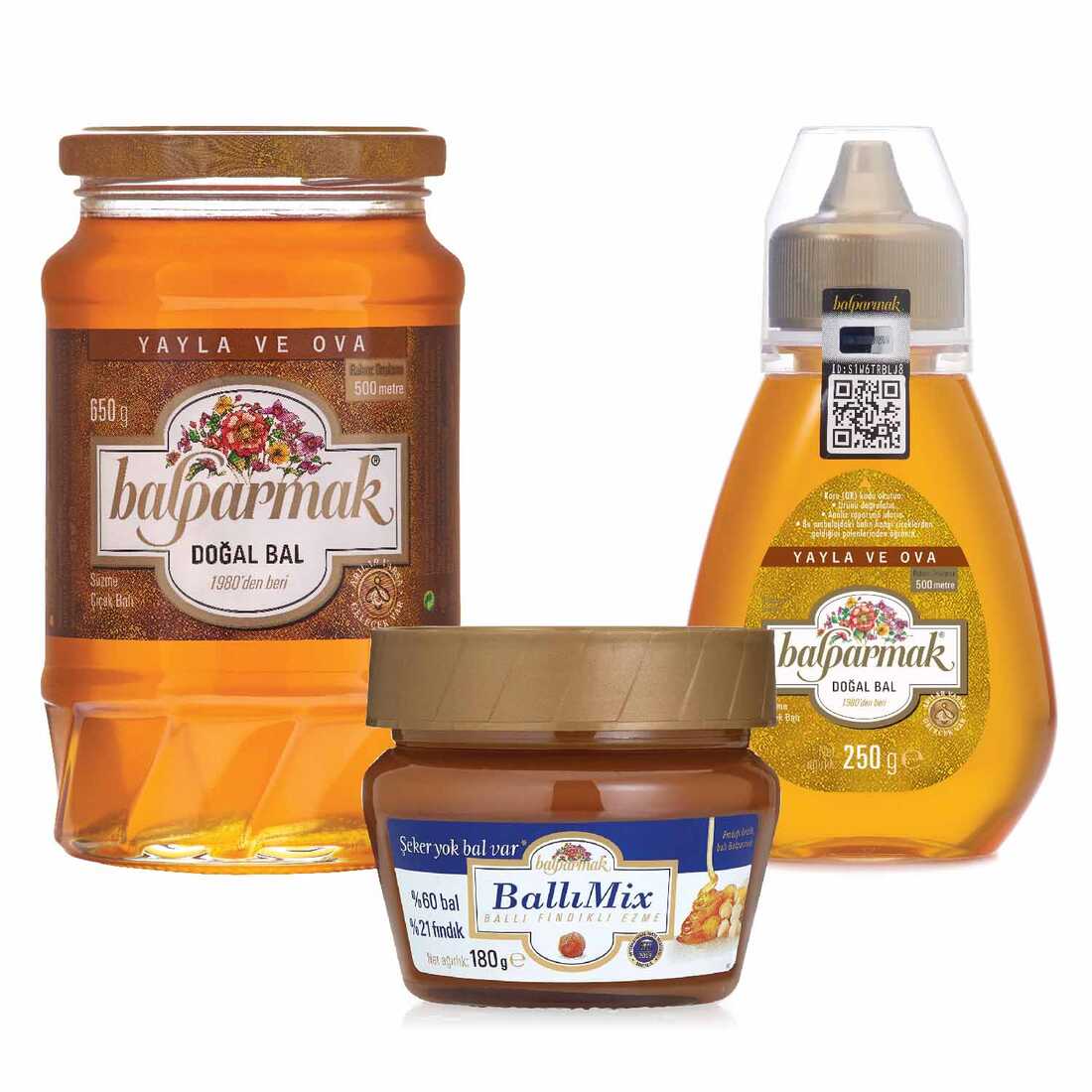 yayla plain hone and ballımix honey and hazelnut paste package 1