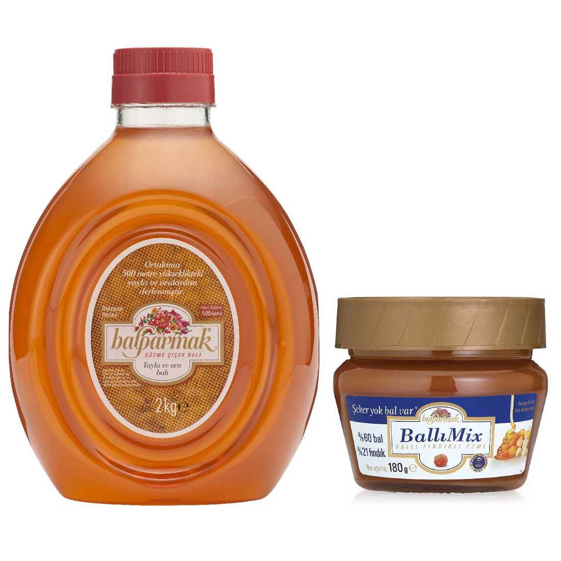 yayla plain and ballımix honey hazelnut paste package 1
