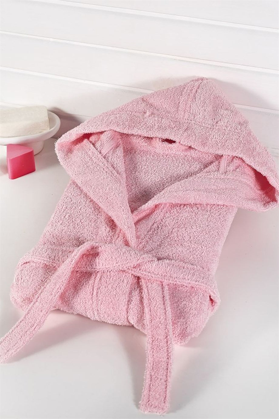 DENIZLI CONCEPT Basic Pink Baby Bathrobe