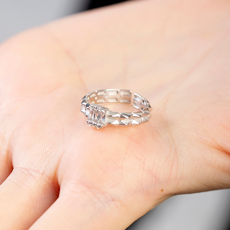 Free Size  Silver Women's Ring