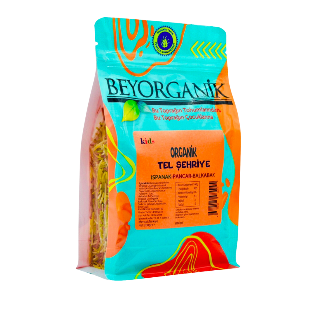 Beyorganik Organic Vermicelli With Beetroot Spinach 200g