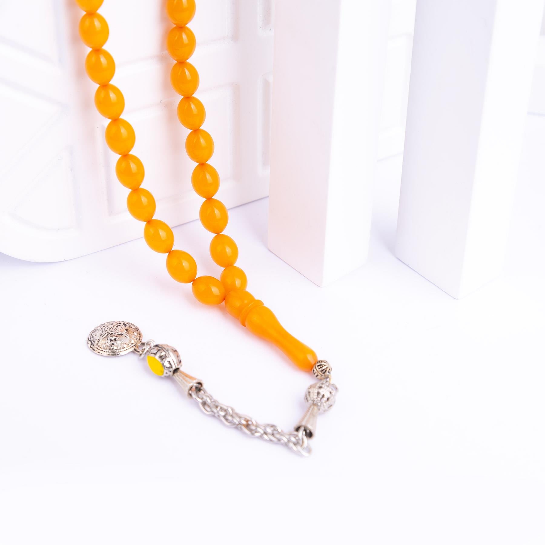 Ve Tesbih Solid Cut and Pressed Amber Rosary 3