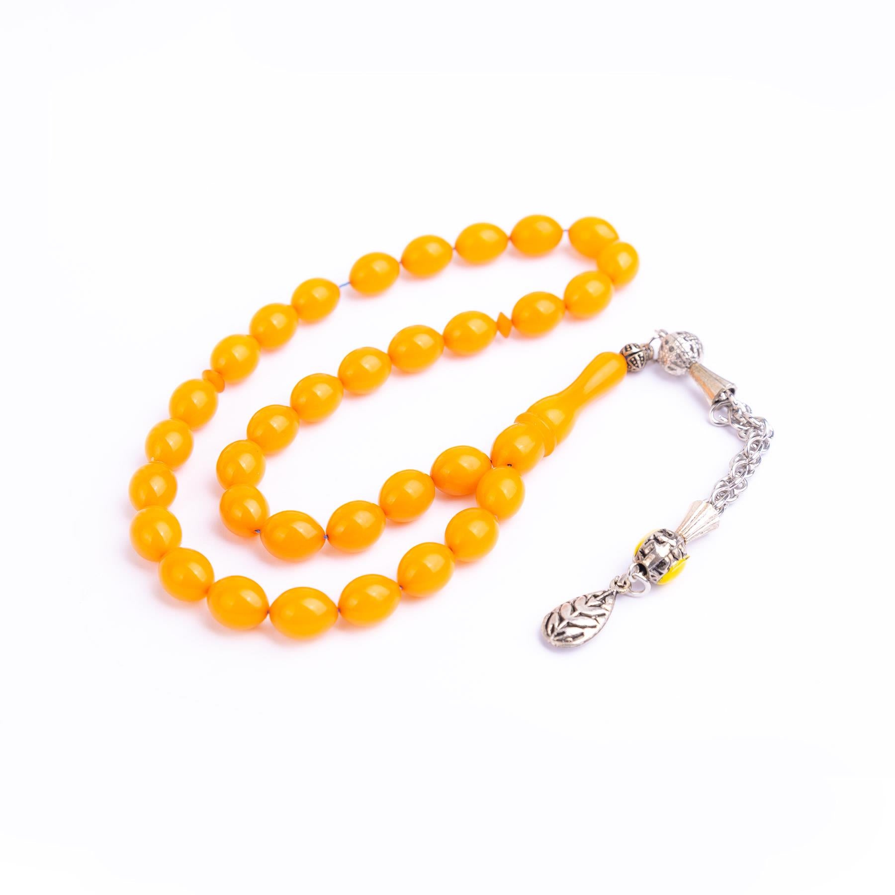 Ve Tesbih Solid Cut and Pressed Amber Rosary 4