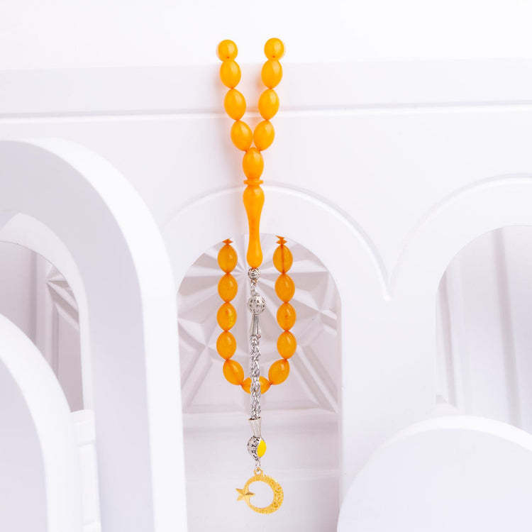 Ve Tesbih Solid Cut and Pressed Amber Rosary 2