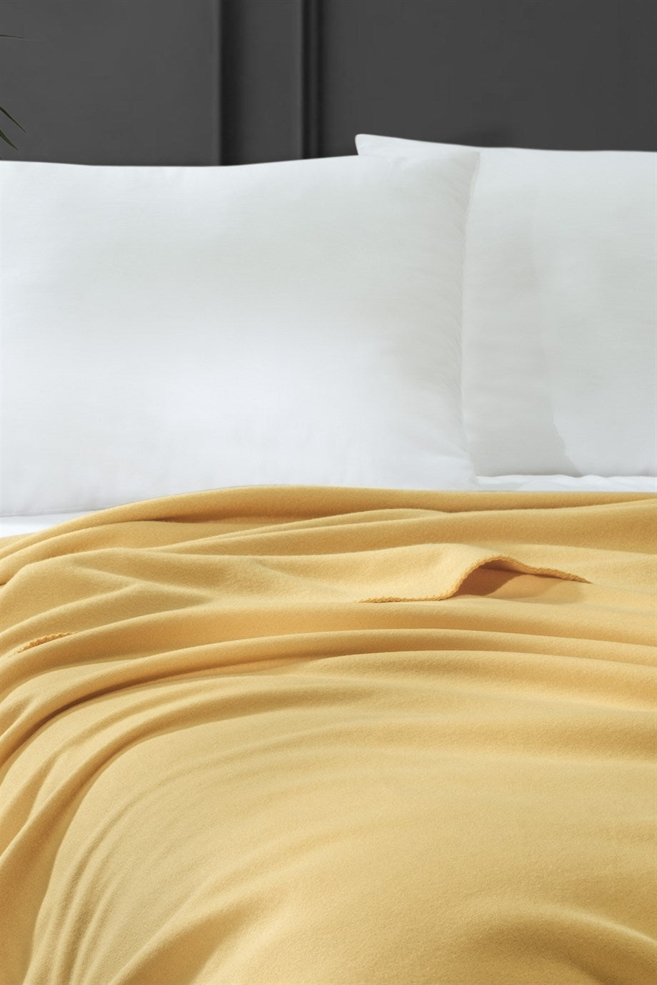 DENIZLI CONCEPT Bloom Fleece Blanket Mustard (OUTLET)