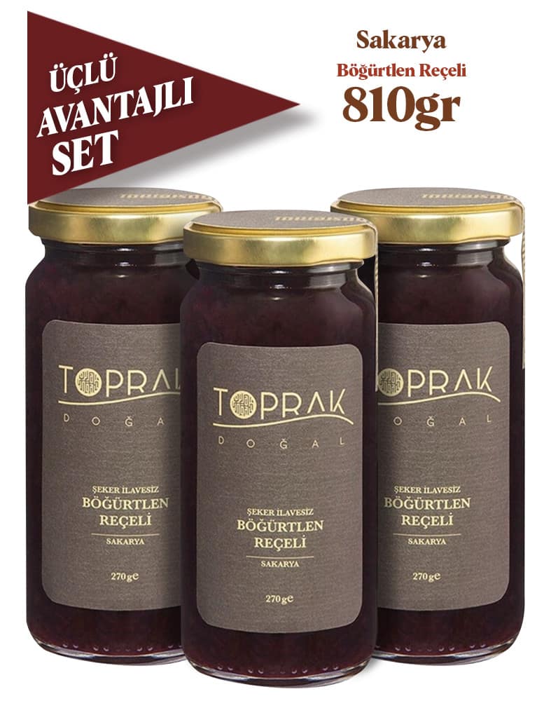 toprak blackberry jam set of 3 810g