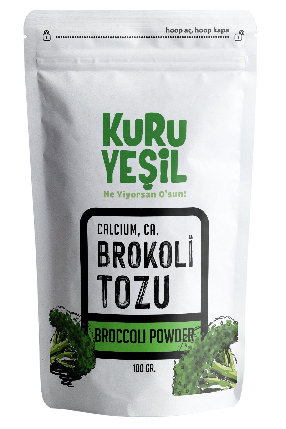 kuru yeşil  broccoli powder 100g 1
