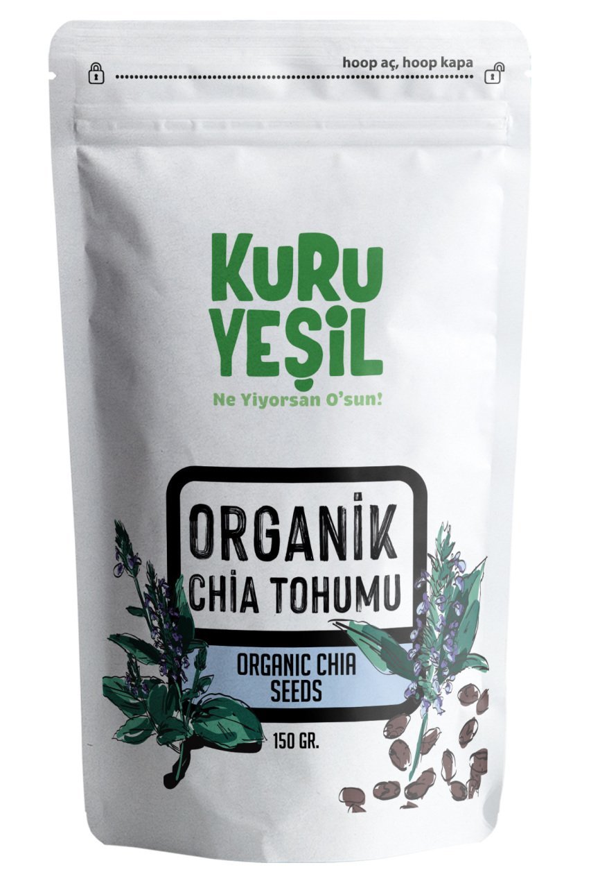 kuru yeşil organic chia seed 150g 1