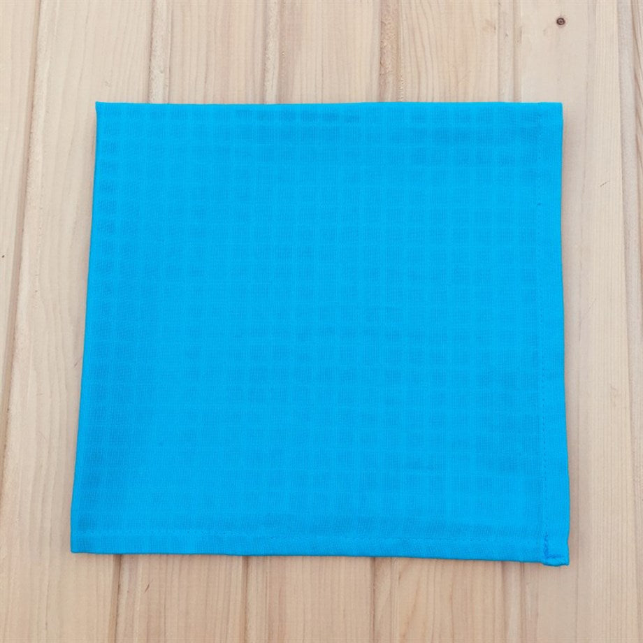 DENIZLI CONCEPT Colorful Muslin Blanket Turquoise