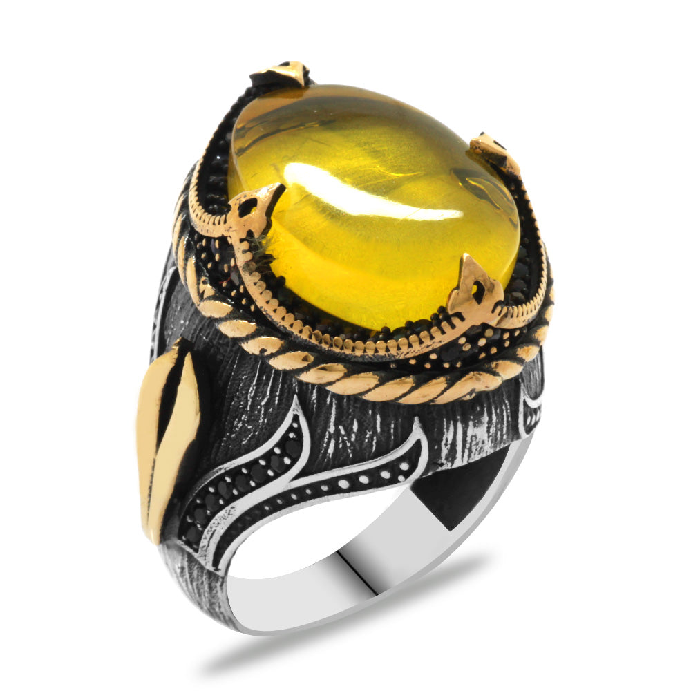 Elegant 925 Sterling Silver Men's Ring 