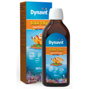 Dynavit Orange Flavored Fish Oil Syrup 150ml 