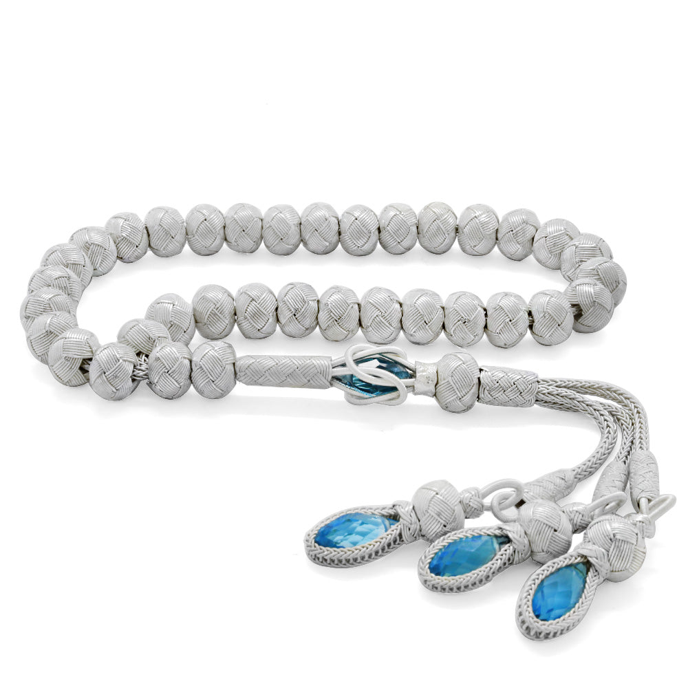 Silver Large Size 1000 Carat Silver Kazaz Prayer Beads