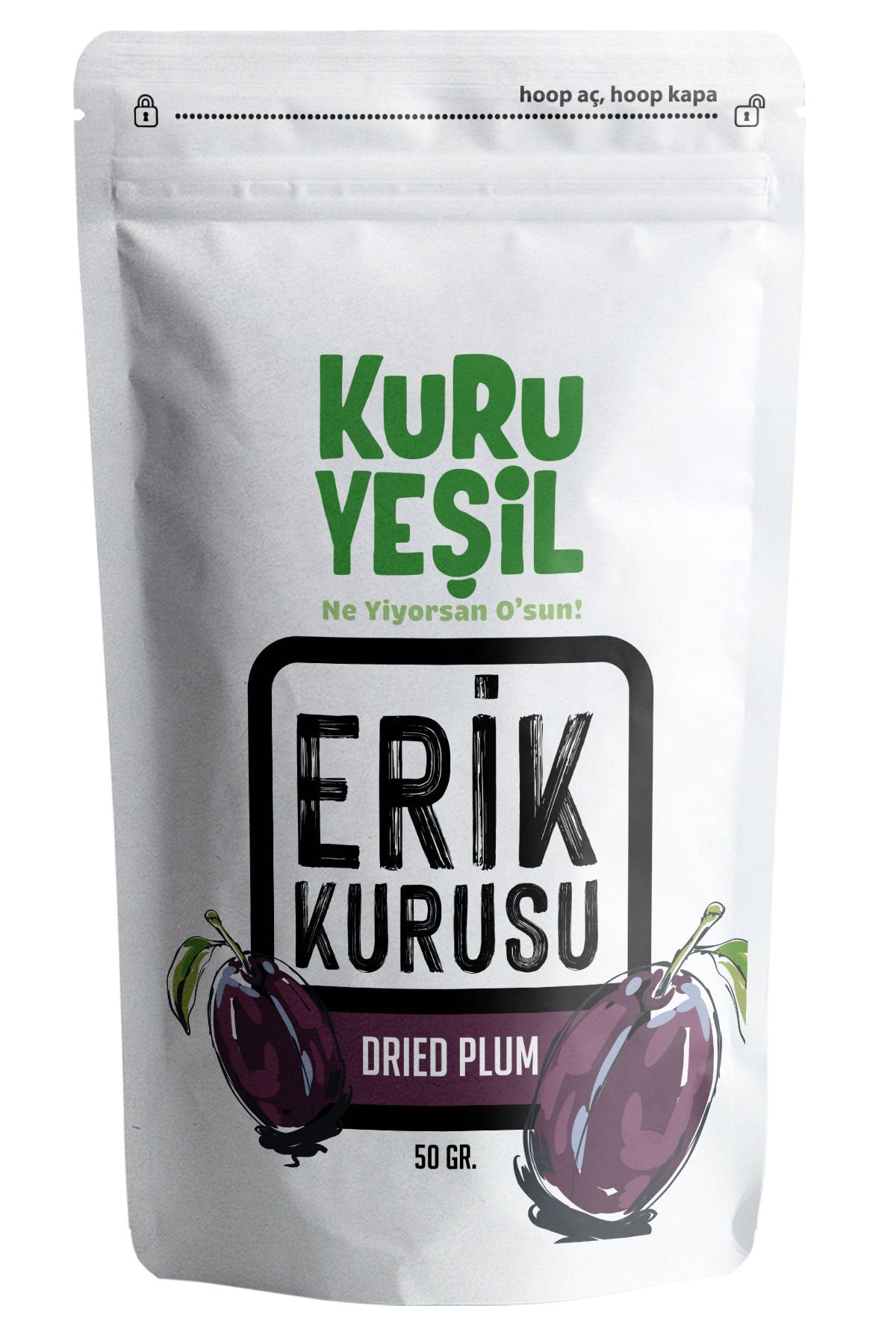 kuru yeşil dried plum 50g 1
