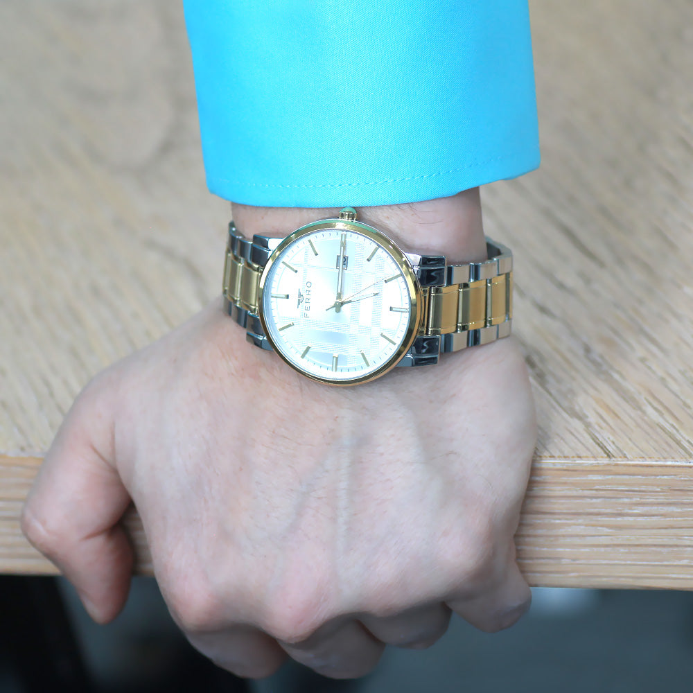 Ferro Gold-Silver  Men's Wristwatch
