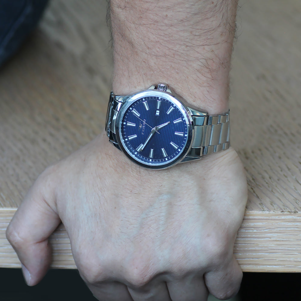 Ferro Silver Color Steel Strap Men Wristwatch TH-F11930A-A3