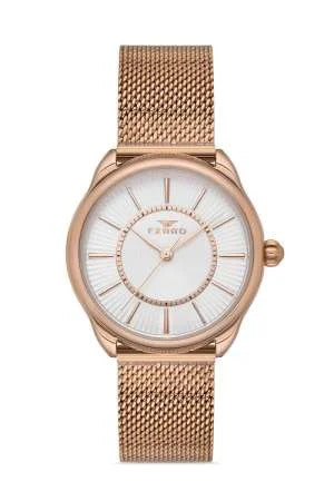 Ferro Rose Color Women Wristwatch TH-F21152C-C
