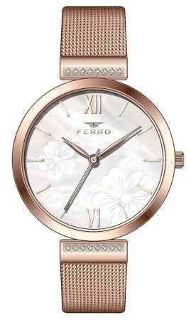 Ferro Rose Color Women Wristwatch TH-F21209C-C