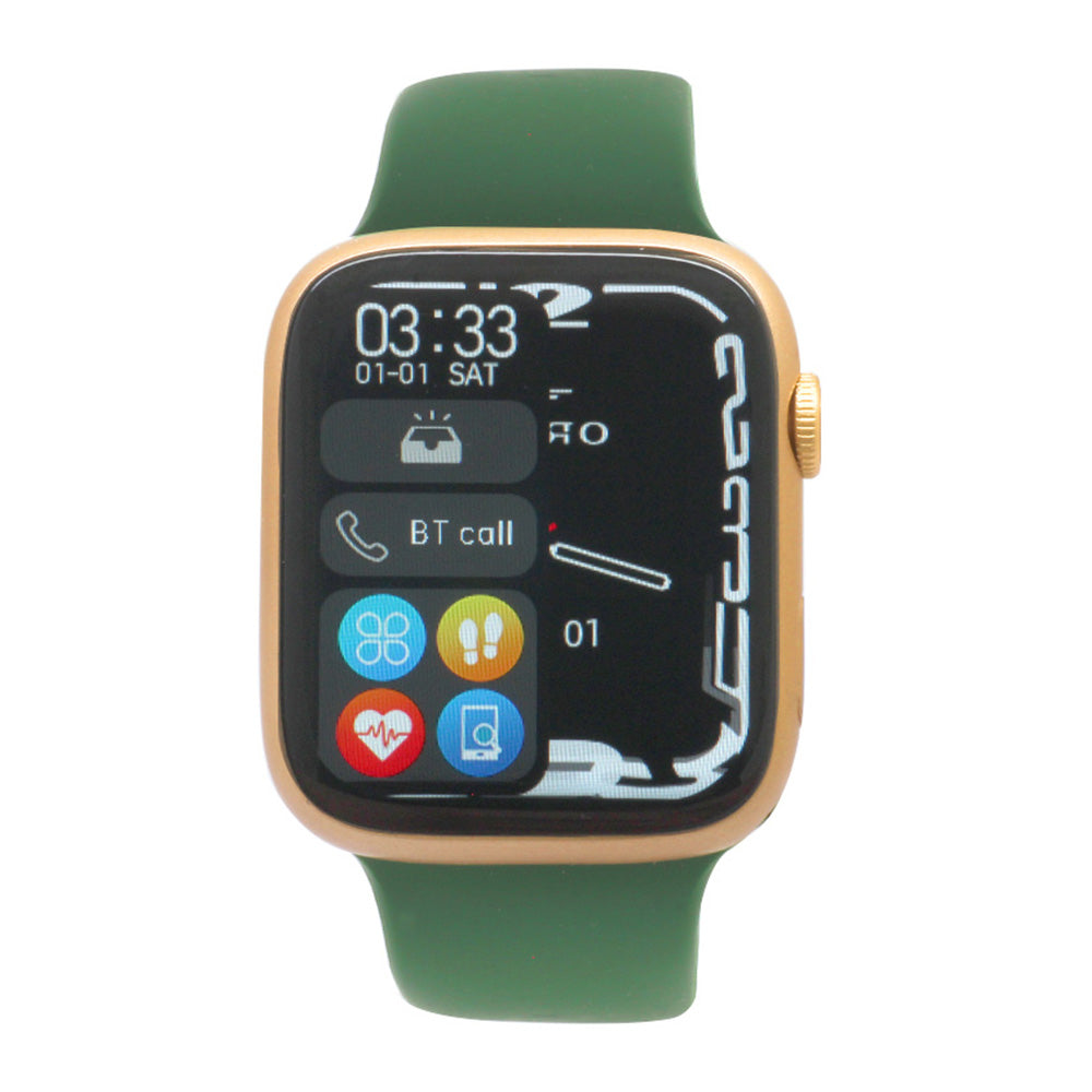 Ferro Green Color Smart Watch with Silicone Band