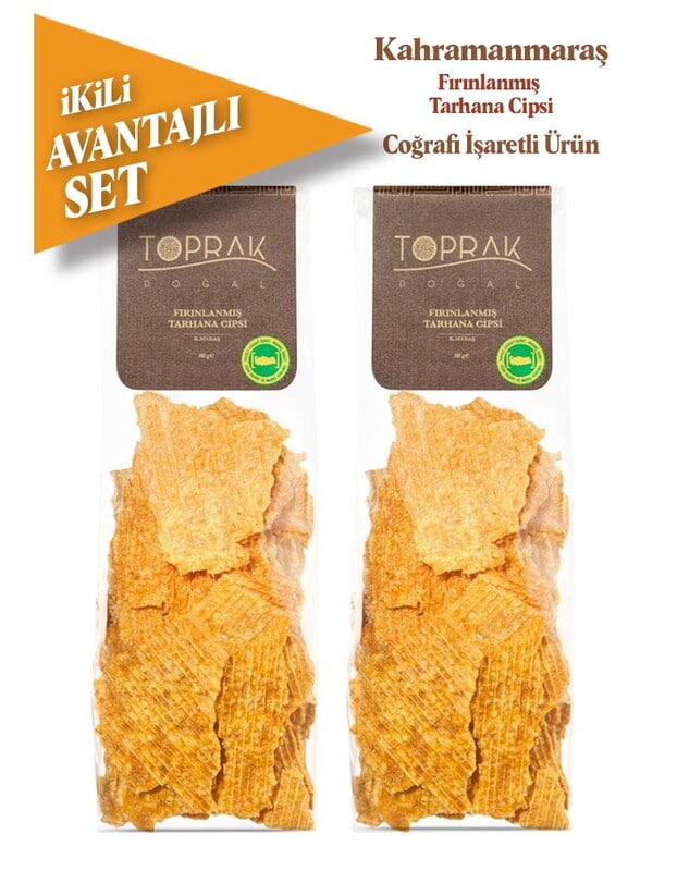 toprak baked tarhana chips set of 2 100g