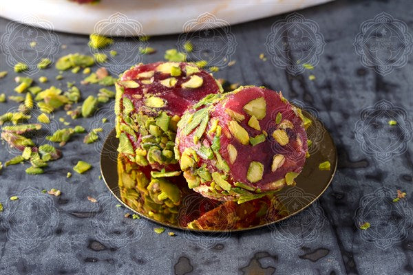 roving file pistachio pomegranate turkish delight