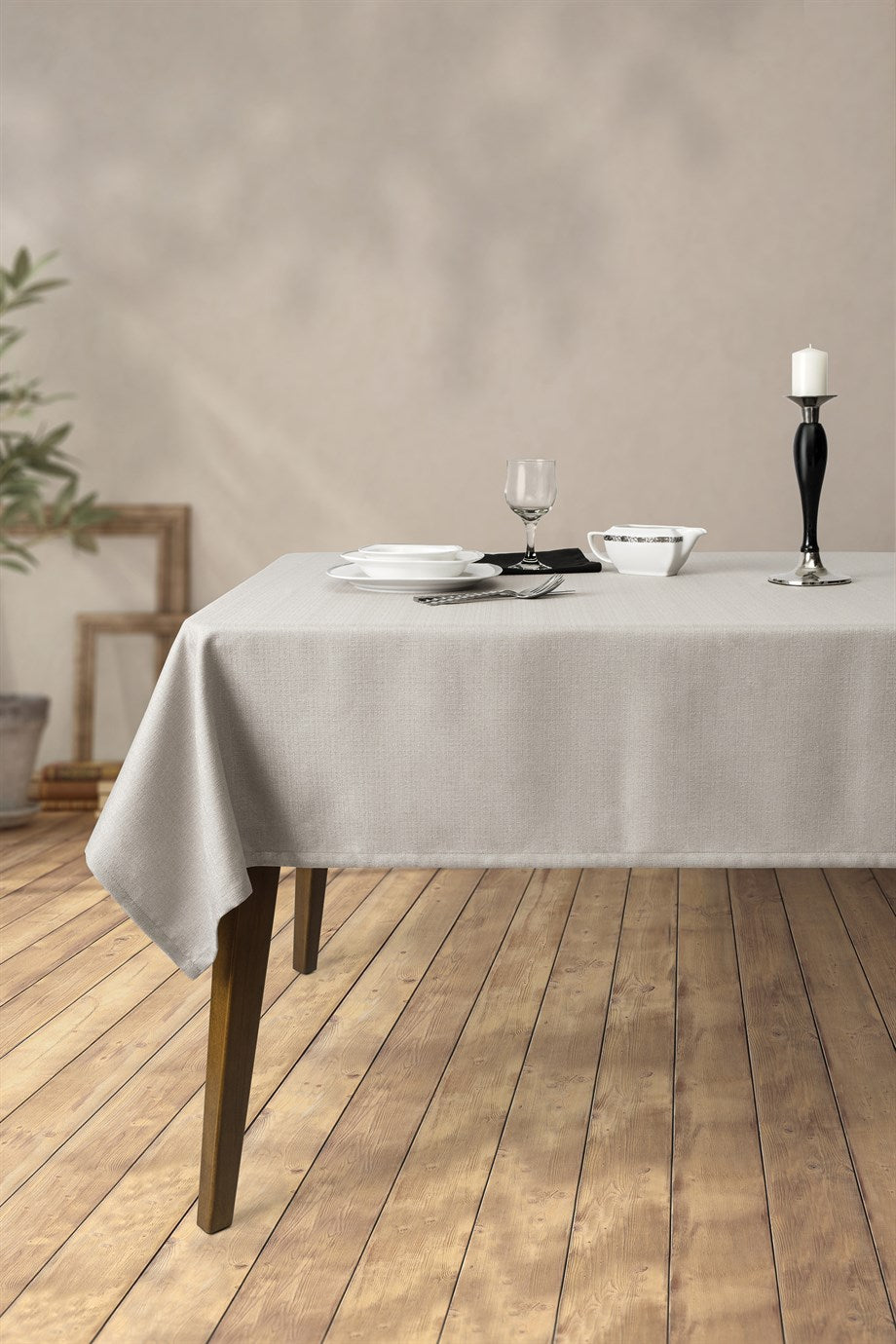 DENIZLI CONCEPT Grande Gray Tablecloth