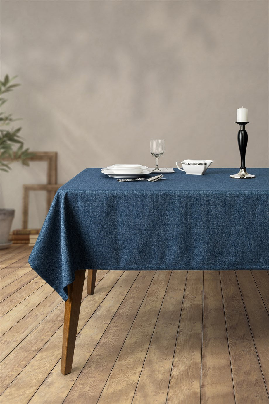DENIZLI CONCEPT Grande Navy Blue Tablecloth