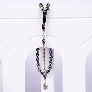Ve Tesbih Oltu Stone Rosary with Silver Tassels 2