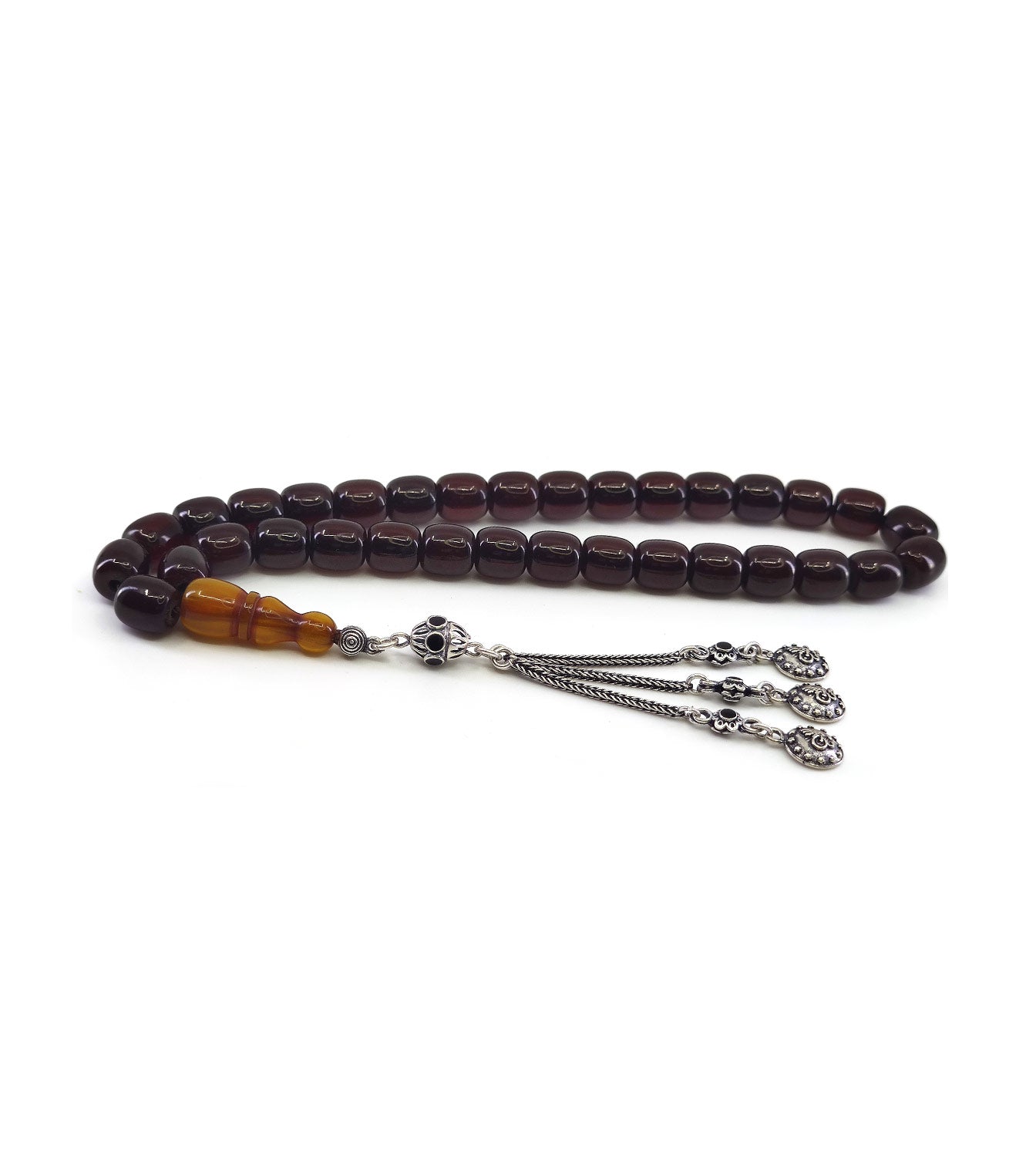 Ve Tesbih Amber Rosary With Tassels 