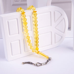 Ve Tesbih Amber Rosary with Silver Tassel 1