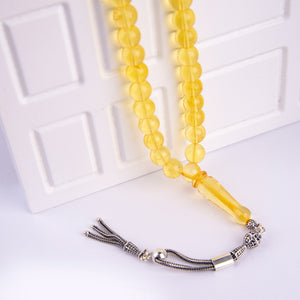 Ve Tesbih Amber Rosary with Silver Tassel 2